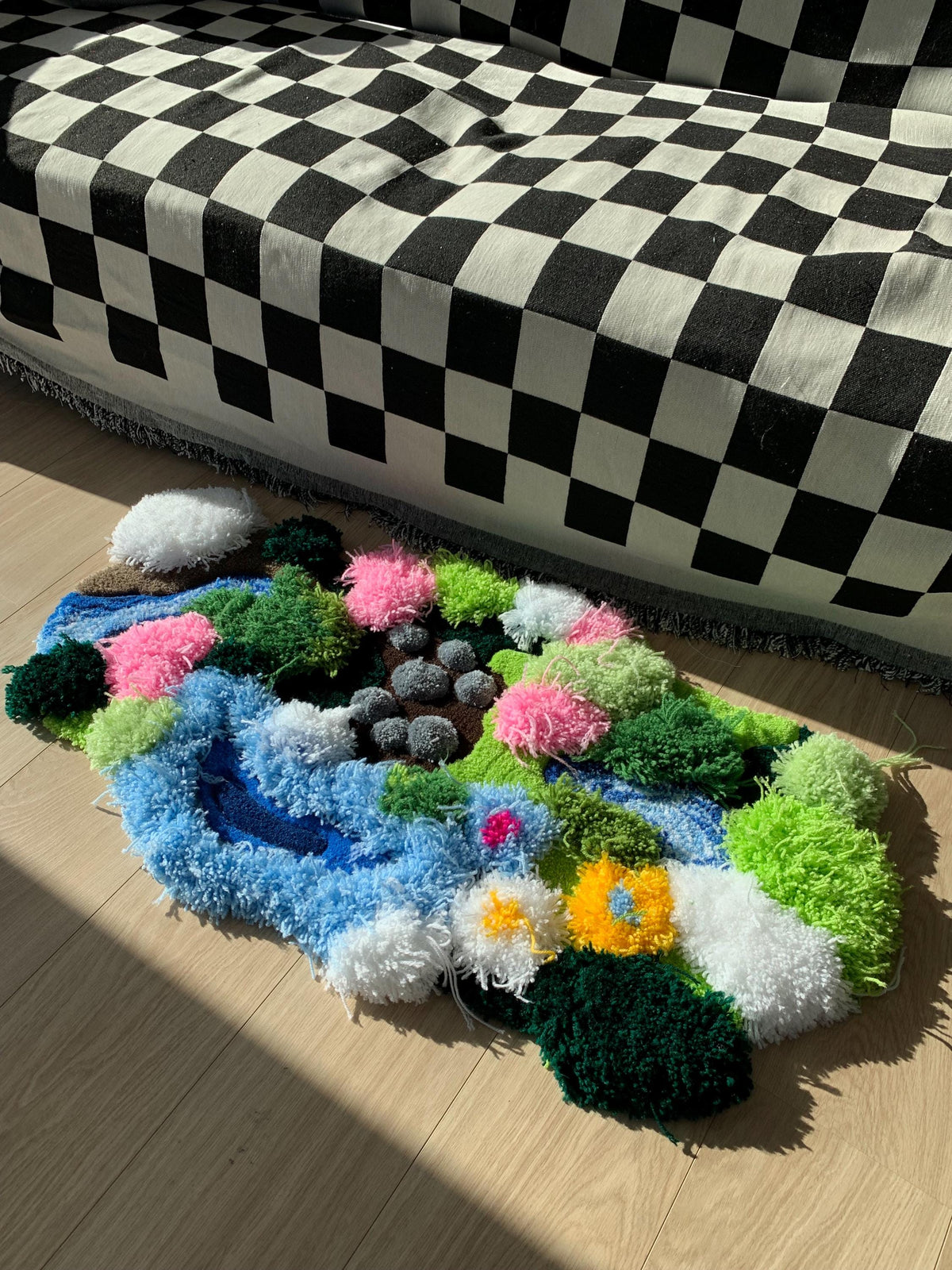 Tapetz Grama Musgo & Rio 3D