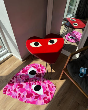 Tapetz Coração Camuflado Pink