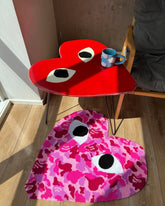 Tapetz Coração Camuflado Pink