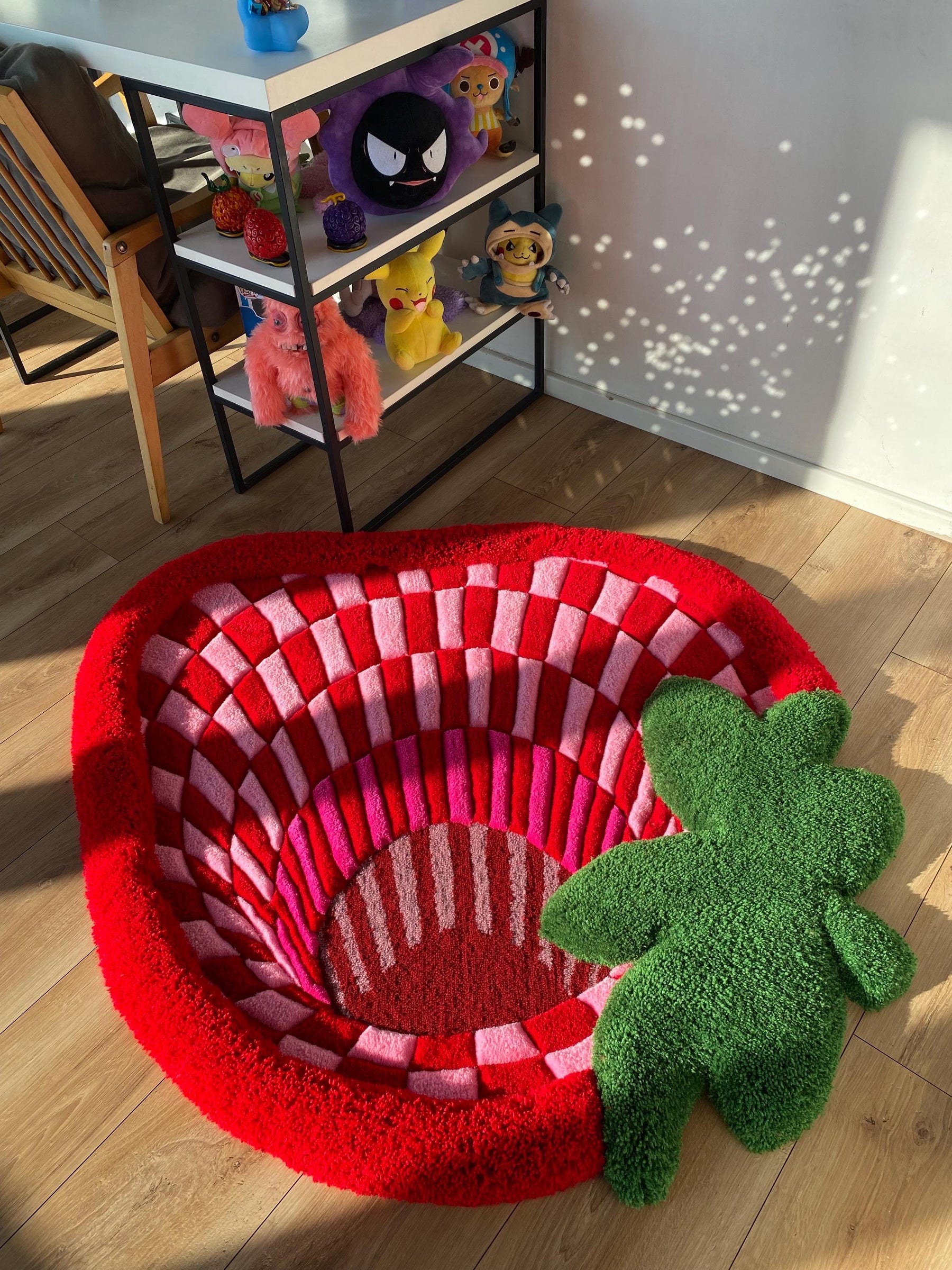 Tapetz Morango Abstrato 3D