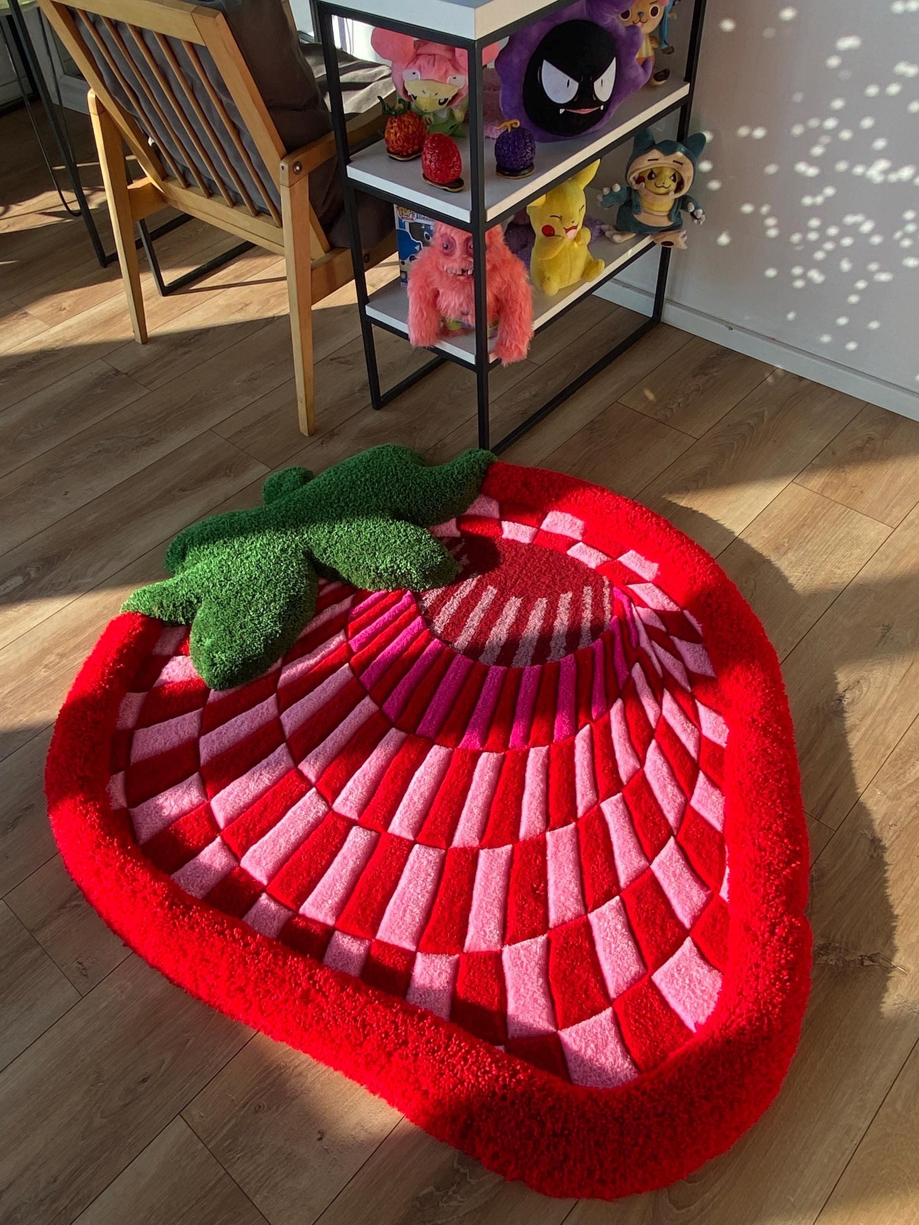 Tapetz Morango Abstrato 3D