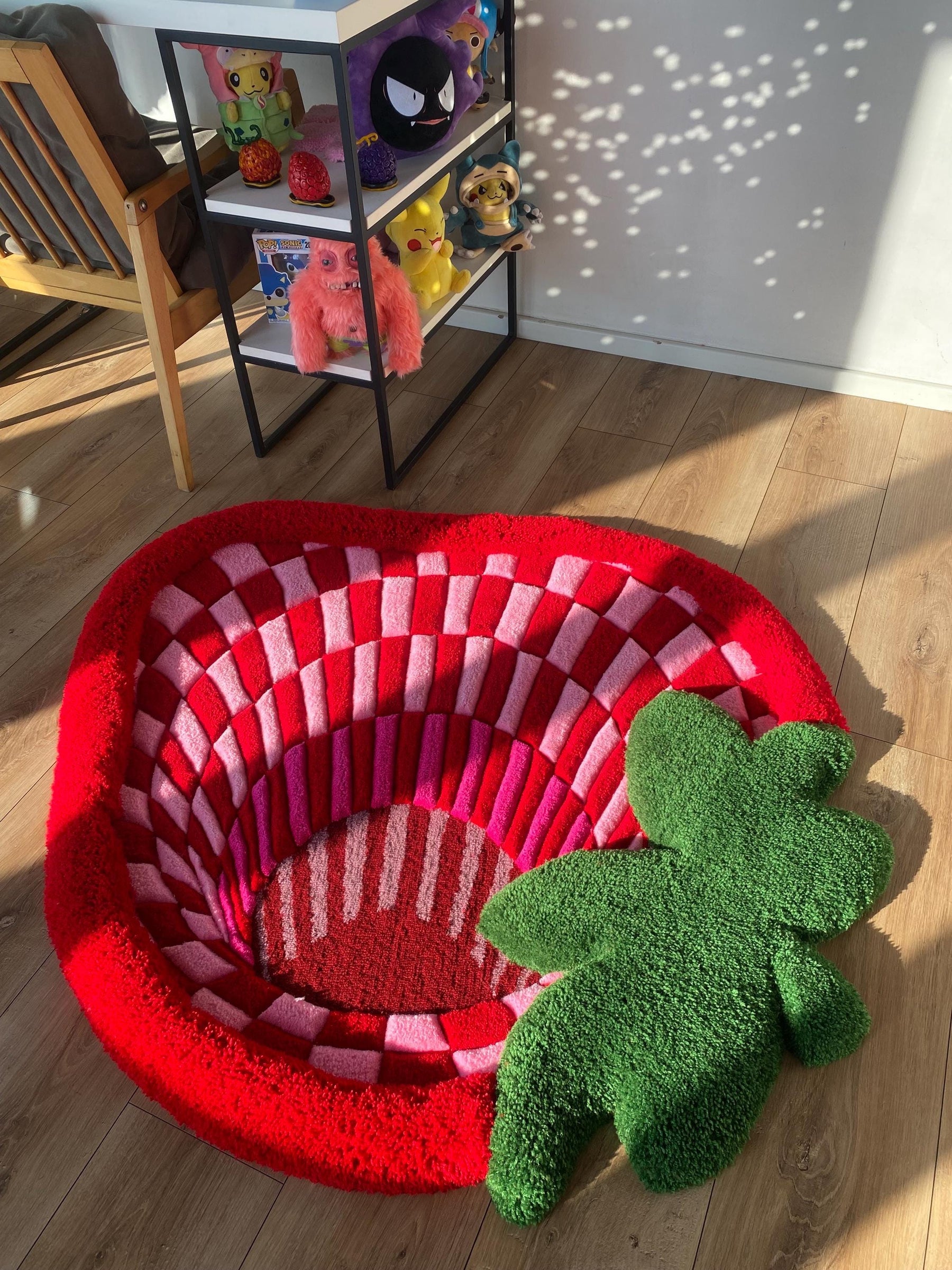 Tapetz Morango Abstrato 3D