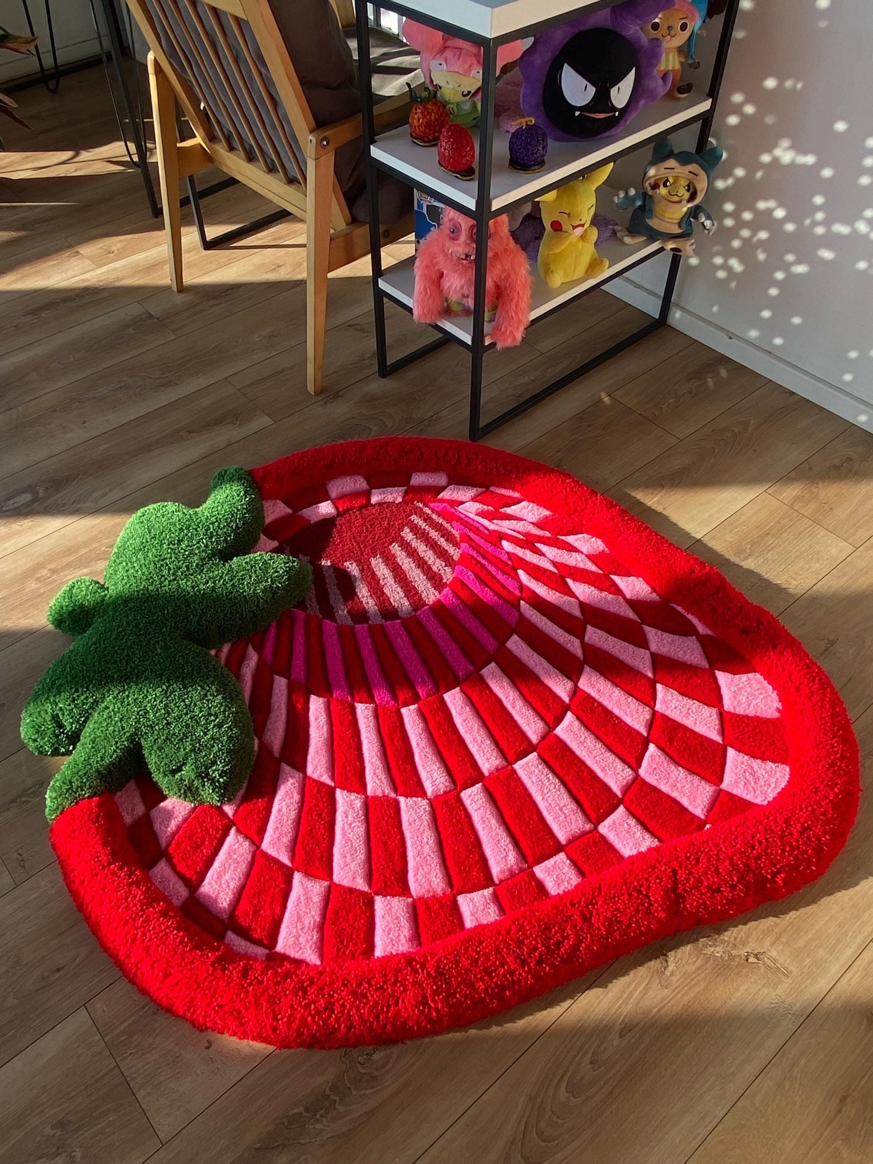 Tapetz Morango Abstrato 3D