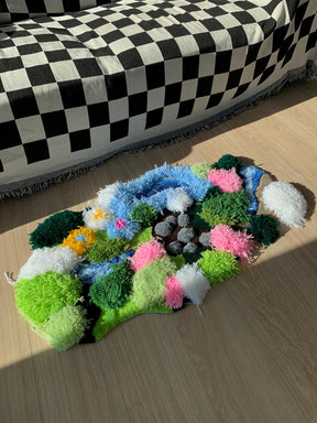 Tapetz Grama Musgo & Rio 3D