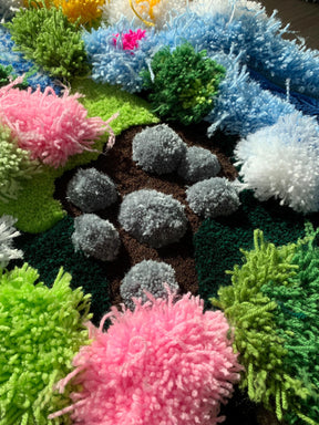 Tapetz Grama Musgo & Rio 3D