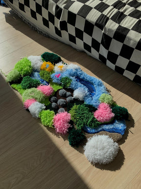 Tapetz Grama Musgo & Rio 3D