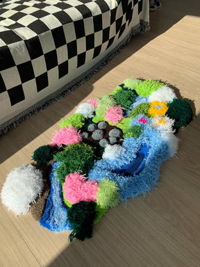 Tapetz Grama Musgo & Rio 3D